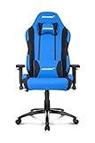 Wipp- und Feststellfunktion AKRACING Gaming Stuhl Core EX Blau/Schwarz mit Kissen, Stoffbezug - Blau/Schwarz