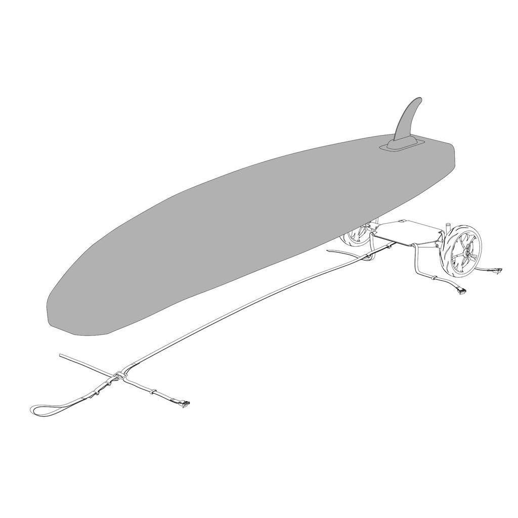 Acier Inoxydable Roues de Transport pour Sup Roues de Stand Up Paddleboard Chariot de Transport UP261