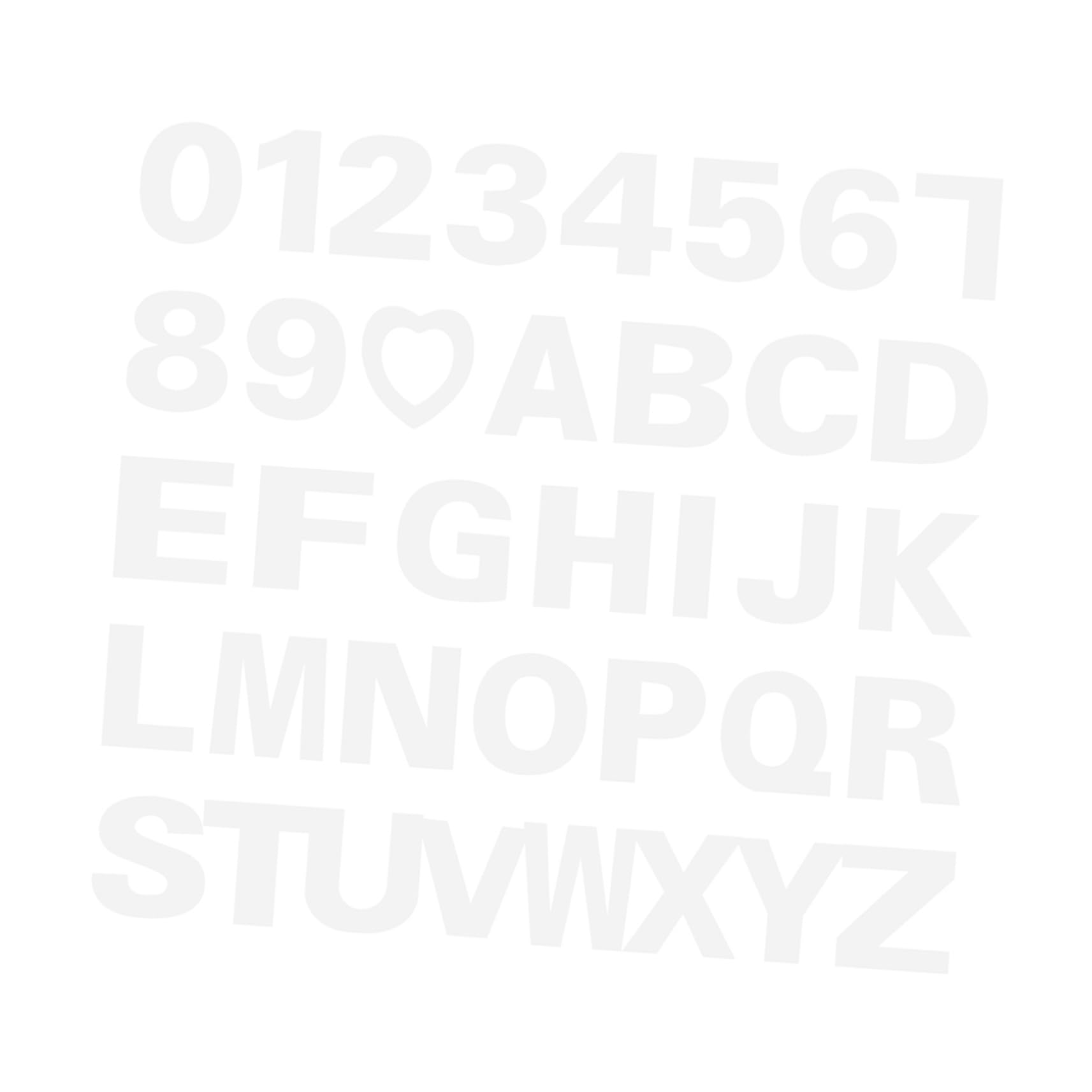 Stencil per Torta Modelli Creativi Numeri e Lettere 37 in Pet Bianco, Facile da Pulire e Salvaspazio, per e Casa per Decorazione Dolci