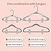 House Day Plastic Finger Clips for Hangers Grey 100pcs Pants Hanger Clips Strong Pinch Grip Clips for Using with Slim-line Clothes Hangers Clips for Velvet Hangers