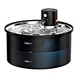 Wireless Cat Water Fountain for Drinking: Battery Operated Cat Fountain Cordless - 108oz/3.2L Automatic Pet Water Dispenser Rechargeable - Drinking Bowl for Pets Indoor with Motion Sensor