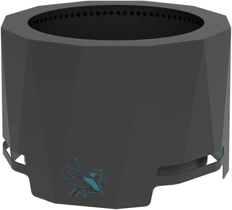 Blue Sky Outdoor Living NHL Vegas Golden Knights 24” Steel Peak Patio Smokeless Fire Pit, Firewood and/or Wood Pellet Burning