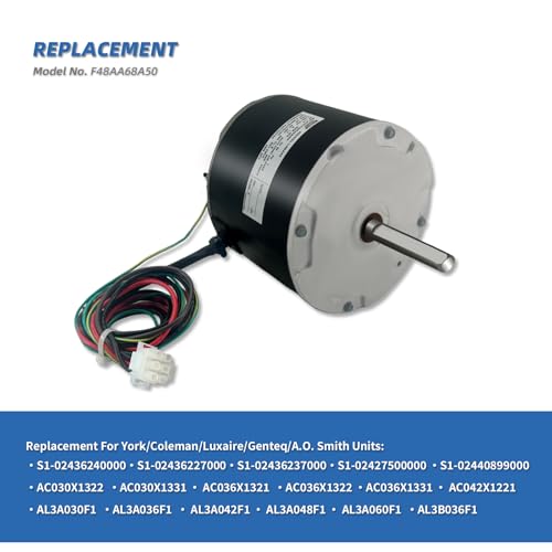 Motor de Ventilador Condensador F48AA68A50 para York, Coleman, GE, Genteq miniatura 4