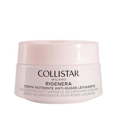 Collistar Rigenera Crema Nutritiva Antiarrugas Alisadora, Regenera la Piel, Textura Rica y Fundente, 50 ml