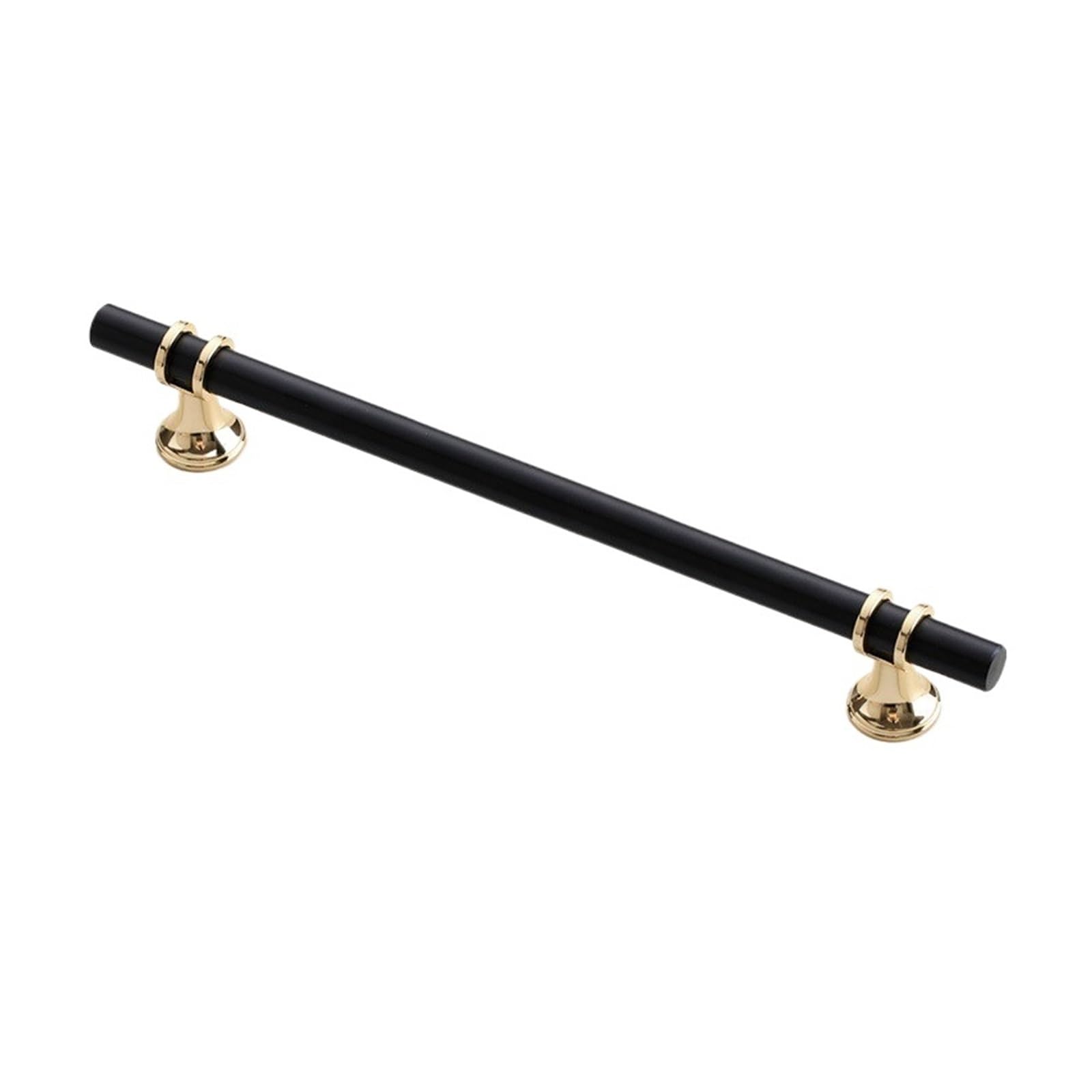 15 STÜCKE Moderne Zinklegierung Schwarz Gold Türgriffe Küchenschrank Griffe TüRknöPfe FüR Schublade(Black Gold 160mm)