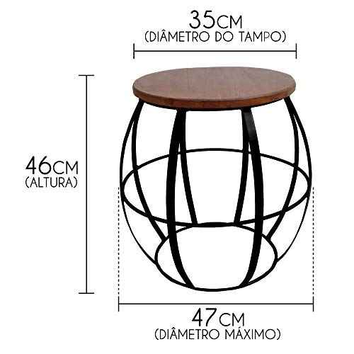 Banco De Ferro E Madeira Seat Garden Barril Artesanal para Jardim