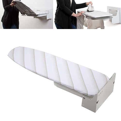 Tabla de Planchar para la Pared, Plegable, Tabla de Planchar para Plancha de Vapor, con una Cubierta Resistente al Calor, 95 x 30cm
