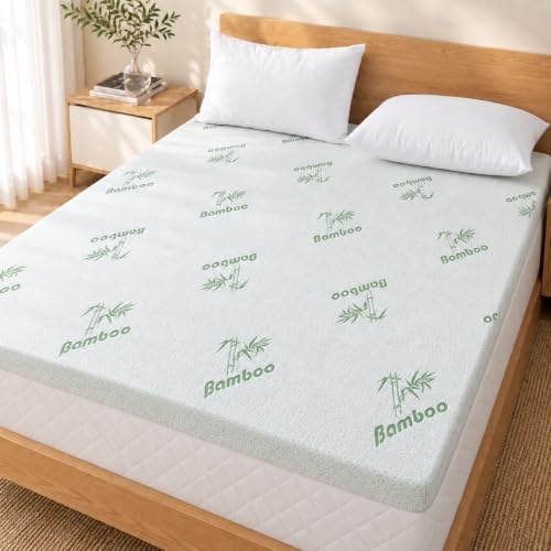 SheRest Cooling Firm Memory Foam Mattress Topper 2 Inch Queen Size by SheRest - Used condition - US$64.59