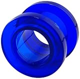 [From da Phactory] フロム ダ ファクトリー カラフル アクリル トンネルピアス 00G 樹脂 アクリル ボディピアス1個(00G,ブルー)