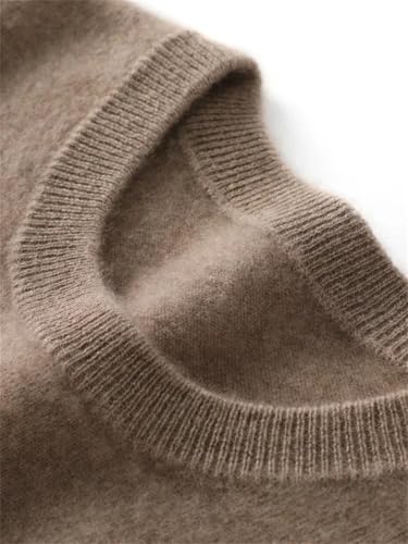 Men Wool Sweater O-Neck Long-Sleeve Cashmere Knitwear3