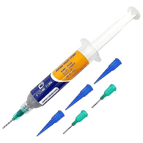 Essmetuin Solder Paste (Sn42/Bi58 T5 20G) For Electronic Soldering, No-Clean Tin Paste, Soldering Paste For Chip kit/PCB/IC/BGA/SMD CELLPHONE CPU Repairing Cover