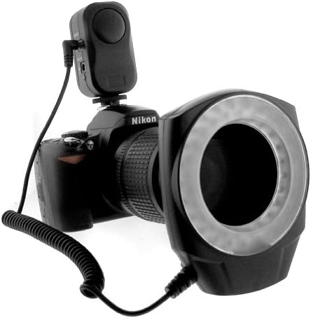 BIRUGEAR Macro Ring Flash LED Light Works with Canon/Sony/Nikon/Sigma/Olympus Lenses DSLR Digital Camera
