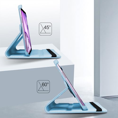 Image of TGK 360 Degree Rotating Flip Cover Case for iPad Air 11 Inch M4 /M3 /M2 2026 /2025 /2024 & Air 5th Gen 2022 /iPad Air 4th Gen 2020 10.9 Inch (Sky Blue)