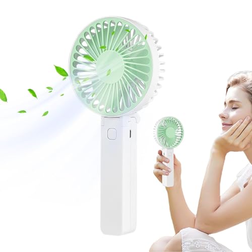 Ventilatore pieghevole a mano,Ventilatore a mano pieghevole - ventilatore a mano personale con 3 velocità, ventagli per il viso pieghevoli e, ventilatore personale per viaggi