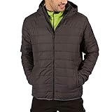 Acabado hidrófugo duradero Regatta Helfa Chaqueta acolchada, tejido ligero, repelente al agua, con capucha y aislamiento Baffled/Quilted Jackets, Hombre, Ash, XXXL