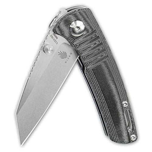 Kizer Shard 2 Inch EDC Knife, N690 Blade and Black Micarta Handle Mini Folding Knife