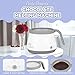 Party Desserts Candy and Chocolate Melting Pot, Mini Electric Fondue Pot, Melts Candy Chocolate in a Couple of Minutes, Ideal for Cake Pops Cookies Cakes, 1 Cups, Single Pot, Gray