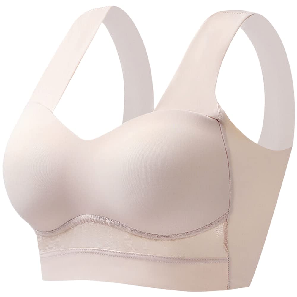 Dress CiciWireless Lift Bra, Mesh Underband U Back Push Up Bra