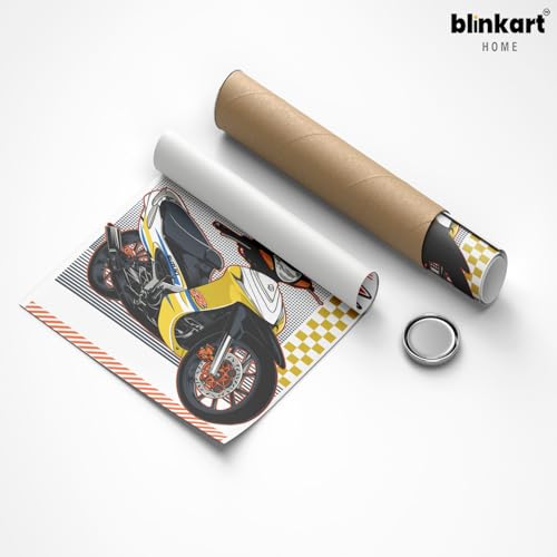 Image of BLINKART Suzuki Satria 120Car Posters Sticker Gift Items for Boys Room Wall Decor || Comes with Double-Sided Tape|| Decoration Bedroom Living Room Office Studio Decor | 12x18 In (A3) - CAR-251