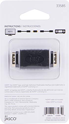 Adaptador Acoplador HDMI GE Hembra a Hembra miniatura 5