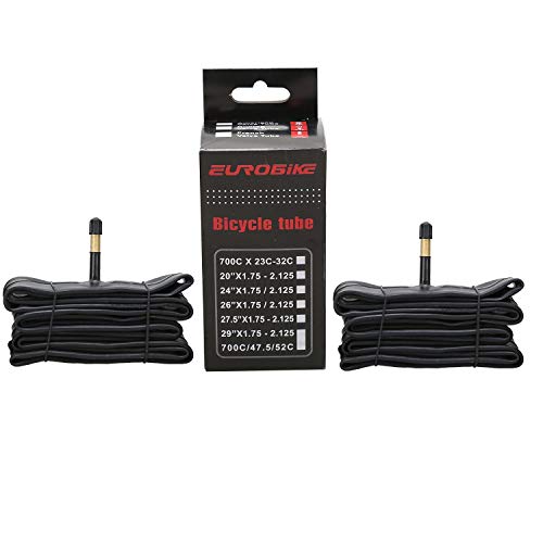 Eurobike EUR 2 peças Mountain Bike Interno 48 mm Válvula Schrader Longa Tubo Interno de Bicicleta Pr