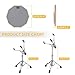 Donner Snare Drum Stand Set with Drum Practice Pad, 12'' Double-sided Silent Drum Pad set, Drumsticks, Backpack Adjustable Stand Fits 10''-14'' Dia Drums
