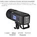 Godox AD600 Pro AD600Pro Outdoor Flash Strobe,2.4G TTL 1/8000s HSS,28.8V/2600mAh Lithium Battery,0.01-0.9s Recycle Time,360 Full Power Flashes,38W LED Modeling Lamp for Canon Sony Nikon Fuji Olympus