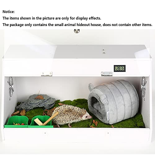 YOGURTCK Hamster Hedgehog Cave Bed Nest Hideout, suprimentos para gaiola de pequenos animais, casa q