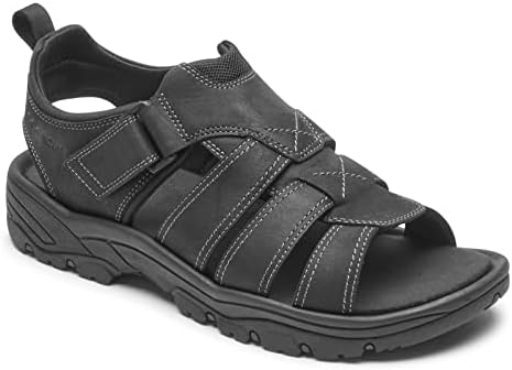 Rockport Men's Springboro Rocklake Fisherman Sandal, Black, 7 | Image 2