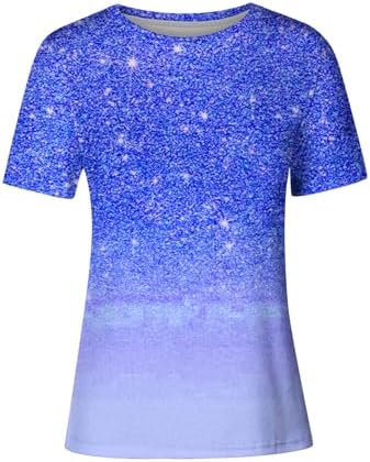 Maglietta Estiva Kuro-mi Con Paillettes Reversibili – Donna E Ragazza, Girocollo Maniche Corte, Taglie Piccole