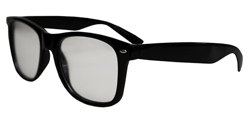 Gafas de fuegos artificiales de difracción de plástico negro