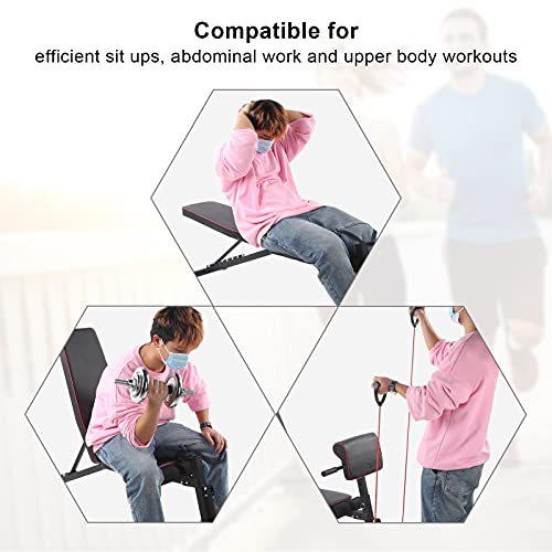 Zerone Verstelbare halterbank, multifunctionele opvouwbare halter buikzittende fitnessbank, meerdere niveaus, in hoogte verstelbare lichaamswork-out, gewichtsbank, 50 x 30 x 38 cm - Image 8