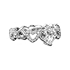 YOCIA Waterdruppelvormige liefde koperen ring modesieraad vrouwen verlovingsring voorstel ring mode collocatie ring