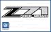 Chevy Silverado Z71 Off Road Black decals stickers - FB (2001-2006) bed side 1500 2500 HD (set of 2)