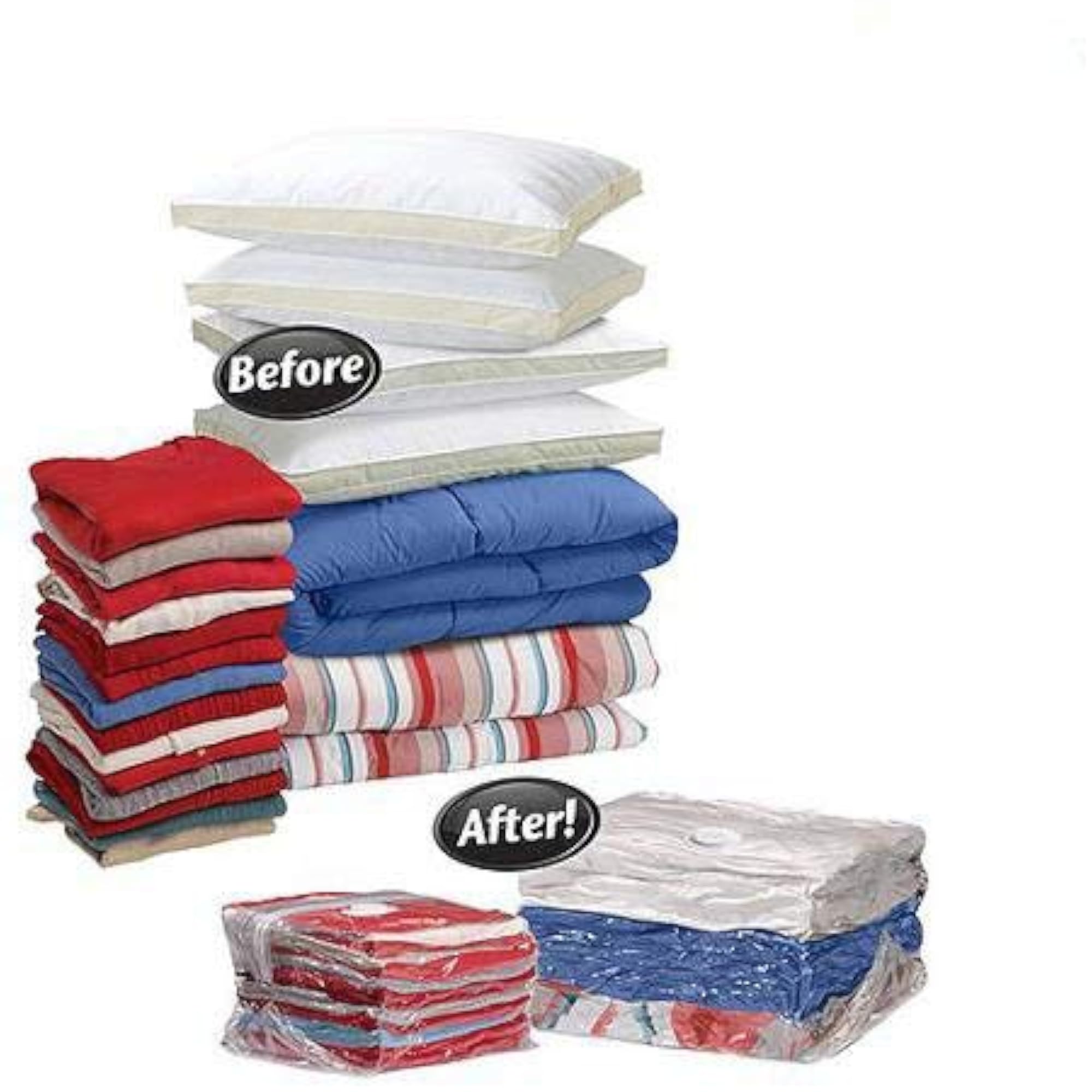 2Pieces 50 x 60 cm Large Vacuum Seal Storage Bag