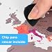 Imagen de envami® Mapa Mundi Rascar I Mapas del Mundo para Marcar Viajes I 68 X 43 CM I Oro Rosa I Scratch Off Travel Map