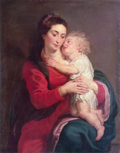 Tableau Vierge à l'enfant Rubens affiche peinture d'art murale salon 60x90