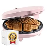 Bestron Waffle Maker, piastra per waffle a forma di cuore...
