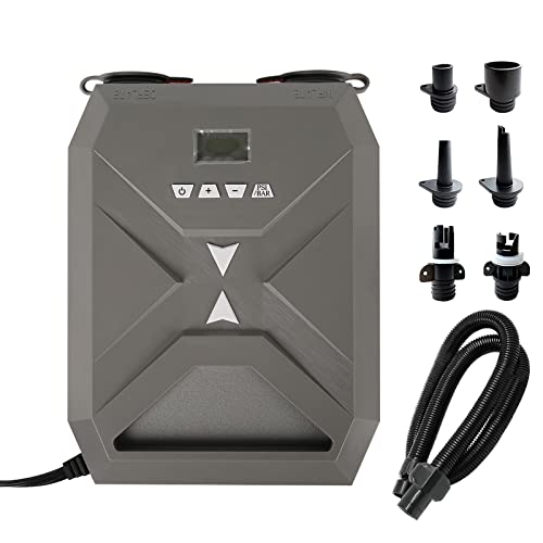 [Sales] SUP Electric Air Pump for Paddle Board Pump Electric DC 12V Car Connector SUP Pump Electric 110W 20PSI Air Pump High Pressure SUP Air Pump with 6 Nozzles