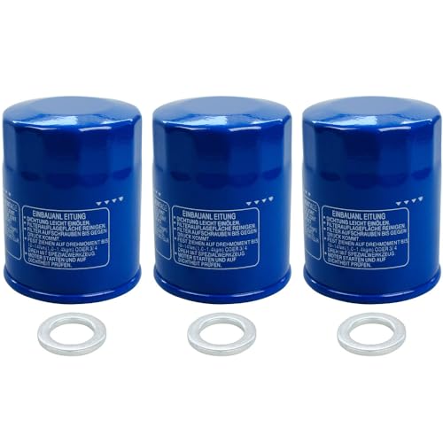 3PCS 15400-PLM-A02 Oil Filter Compatible With Honda GX610 GX630 GX670 GX690 GXV340 GXV390 Replace 400-RTA-003
