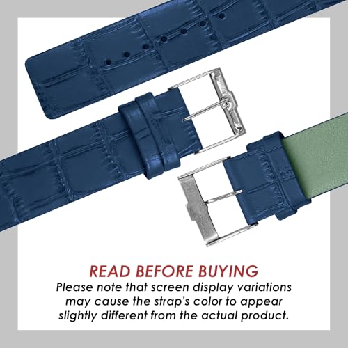 Image of DBLACK ''TNDS1'' Slim Leather Watch Strap, Minimalist style and a Bamboo-texture Design Belt / / For 18mm, 20mm, or 22mm, Compatible for TITAN Edge Slim Watches (Choose Your Size & Color)