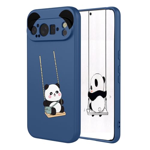 YUECXIN Case for Google Pixel 9 Pro, Ultra thin Liquid Silicone Silky Soft Touch Cute Pattern Girls Cover