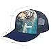 Swimming Tiger Mama and Little Fashion Mesh Baseball Cap Adjustable Sport Sun Visor Hat Headwear for Men Women
