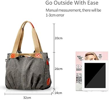 NICOLE & DORIS Canvas Draagtassen voor Vrouwen Schoudertassen Dames NICOLE & DORIS Canvas Draagtassen voor Vrouwen Schoudertassen Dames