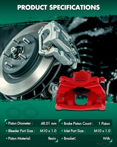 Image of SCITOO - Rear Disc Brake Caliper Assembly w /Bracket For Dodge,For Jeep Models - For Liberty 2008 2009 2010 2011 2012,For Nitro 2007-2011,For Wrangler 2007-2017,For Wrangler JK 2018 18B5047