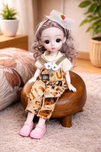 Image of DSR Princess Doll for Girls 30 CM | Musical Fashion Doll with Movable Joints | Cute Dress | Plastic Toy for Kids- (Yellow)