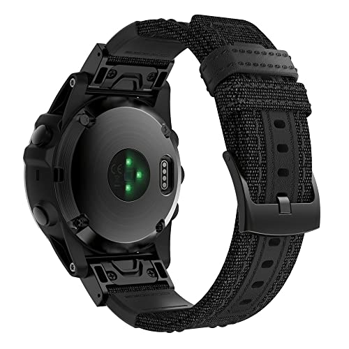 Bracelet de montre en toile 26mm avec finitions soignées pour modèles 7X 6X 5X Plus - 4