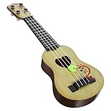 SEWACC 2個ミニウクレレ 子供用 四弦 ベージュ ウクレレおもちゃ 音楽教育 幼児向け 弦楽器 家学習 おうち プレゼント