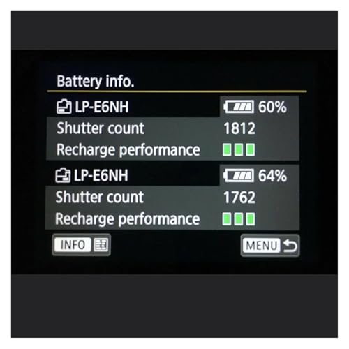 Ficha técnica Batería de Litio de 2130 mAh LP-E6NH LPE6NH Compatible con Baterías Canon EOS R R5 R6 5DS 6D 7D 60D 70D 80D 90D 4 Pc Battery - Fernando Cortés