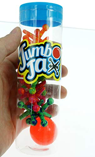Ja-Ru Jumbo Jax Toy W/Bouncy Ball (12 Jax Set) Classic Rubber Jacks Vintage Toys For Kids & Adult. Old School Retro Board Games. Party Favor Fidget Pack Pinata Filler Stocking Stuffer. 6569-12P #TOP2